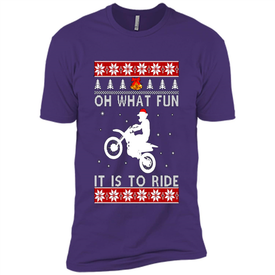 Motocross oh what fun it is to ride Christmas sweater PINGPONG