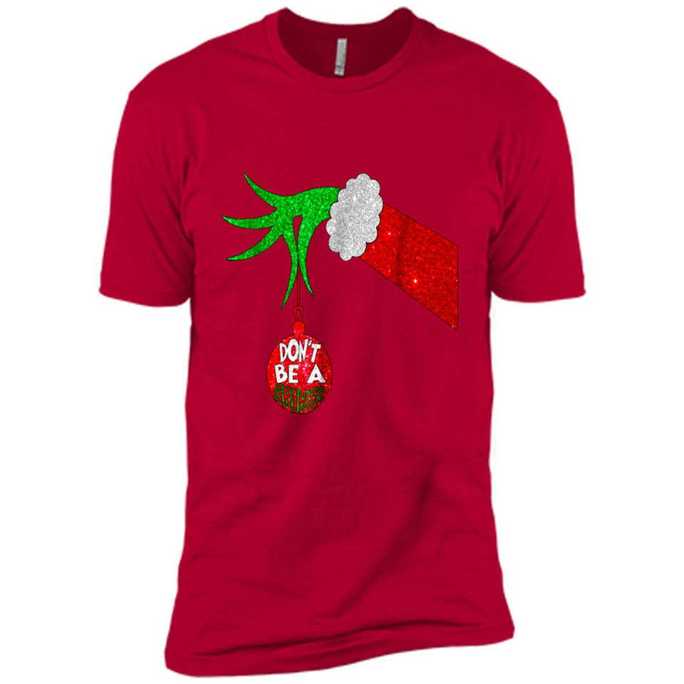 GRINCH HAND HOLDING CHRISTMAS ORNAMENT - DON'T BE A GRINCH PINGPONG