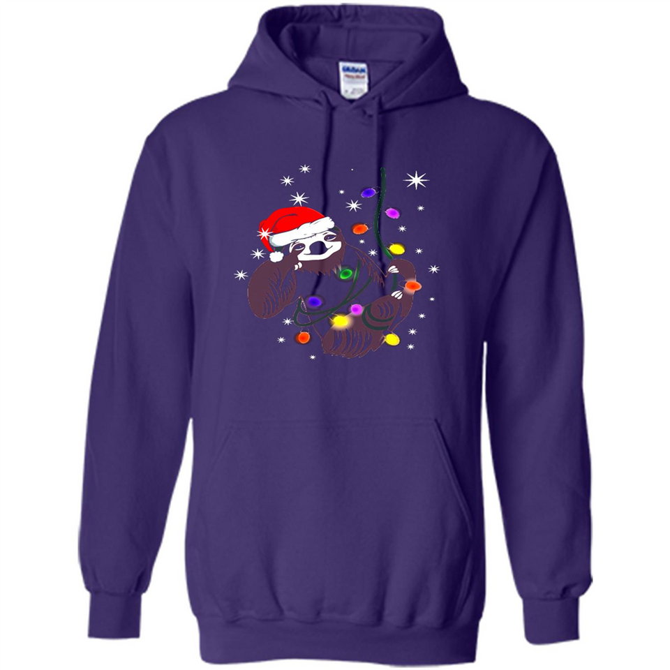 Cute Christmas Choloepus Sloth Santa Led Light Mug - Hoodie