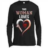 This Woman love Browns NFL football team - Canvas Long Sleeve T-Shirt