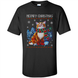 Christmas Ugly Sweater Cat With Christmas Meowy Chritstmas - Shirt