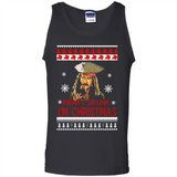 Jack sparrow Merry Drunk I'm Christmas - Tank Top