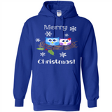Cute Christmas Shirt Merry Christmas Snowflakes Owls Nest