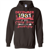 December 1981 37 Years Of Being Classy Sassy - Hoodie