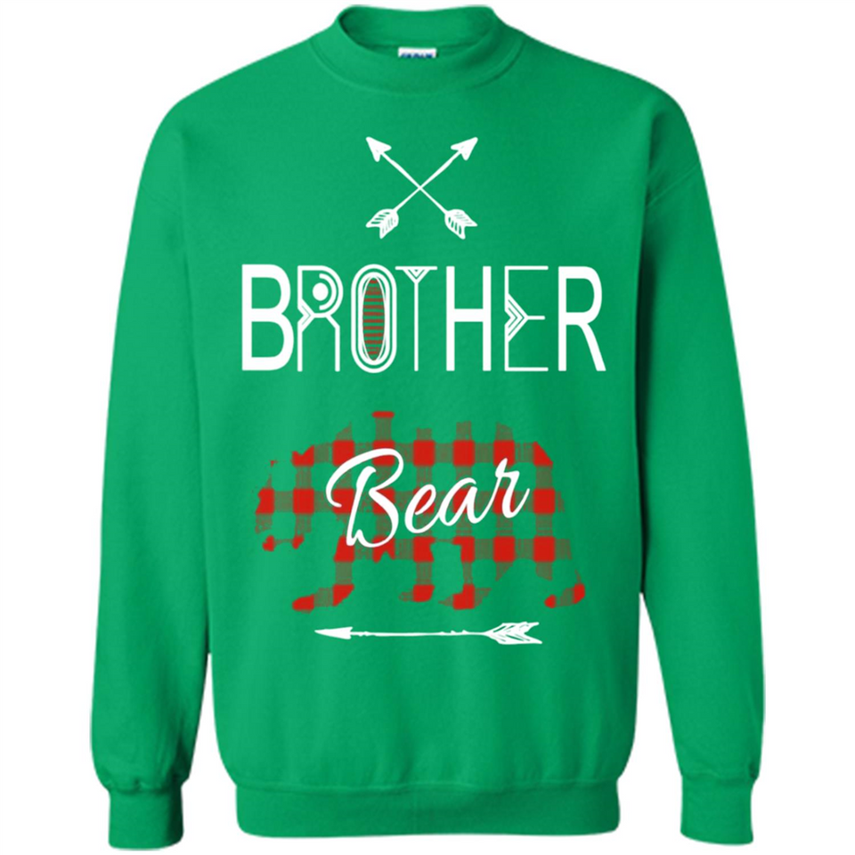Brother Shirt Buffalo Plaid Family Camping Bear Tee - Sweatshirt