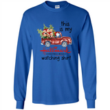 Snoopy This Is My Hallmark Christmas Movies Watching T-Shirt - Long Sleeve T-Shirt