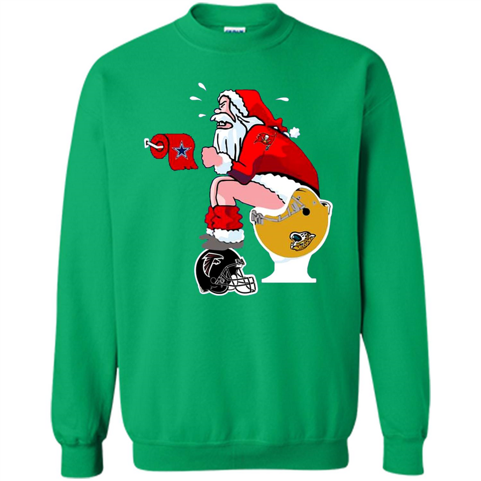 Tampa Bay Buccaneers Santa Claus Toilet