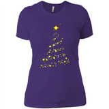 Modern Christmas Tree Light Led Merry Xmas Mug PINGPONG - Ladies' Boyfriend T-Shirt