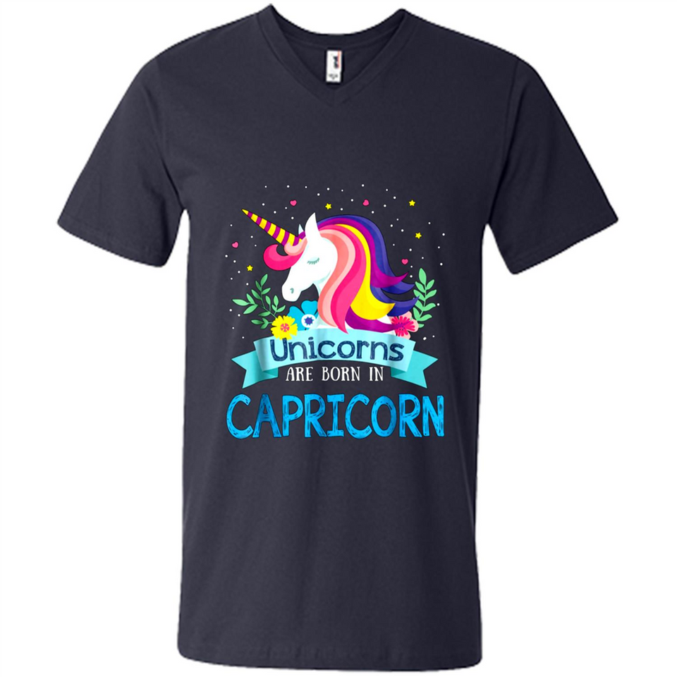 Unicorns are born in Capricorn Birthday Rainbow Gift Custom Ultra Cotton
