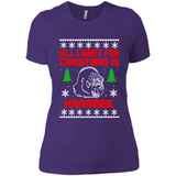 All I Want For Christmas Is HarambeT Rex Attack Reindeer ugly sweater PINGPONG