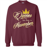 Queens Are Born In November Golden T-Shirt