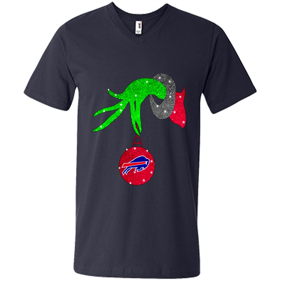 GRINCH HAND HOLDING BUFFALO BILLS GLITTER CHRISTMAS PINGPONG
