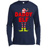 Mens Daddy Elf T-Shirt Funny Matching Christmas Costume - Canvas Long Sleeve T-Shirt