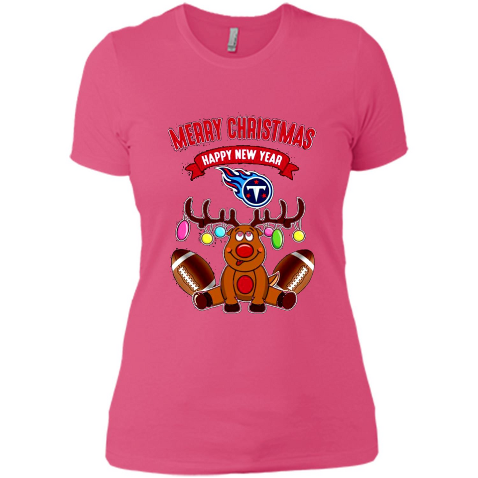 Tennessee Titans NFL Reindeer Funny Merry Christmas And Happy New Year