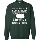 Flowerhorn Christmas T-shirt, Ugly Christmas Sweater - Sweatshirt