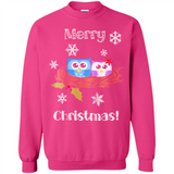 Cute Christmas Shirt Merry Christmas Snowflakes Owls Nest