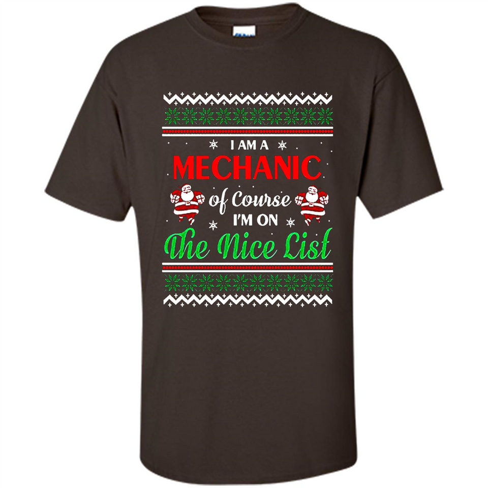 Funny Ugly Christmas T-Shirt Gift for Mechanic - Shirt