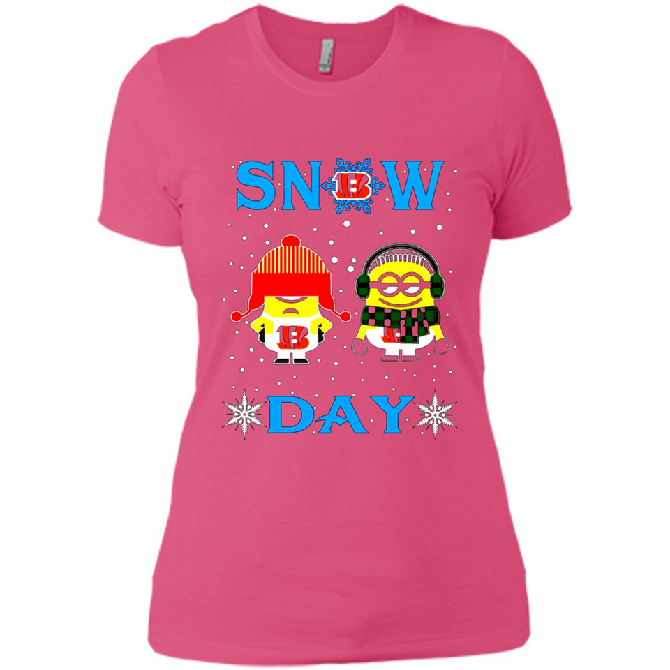Snow Day Shirt For Cincinnati Bengals Vs Minion Fans pingpong
