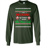 Funny Ugly Christmas T-Shirt Gift for Mechanic - Long Sleeve T-Shirt