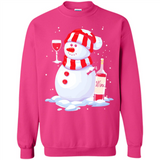 Cute Snowman drink Red Wine Christmas - Sweatshirt