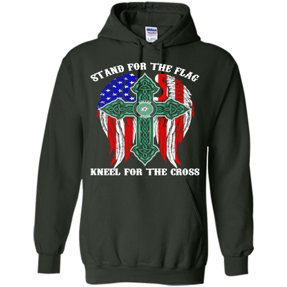 Dallas Stars - stand for the flag kneel for the cross