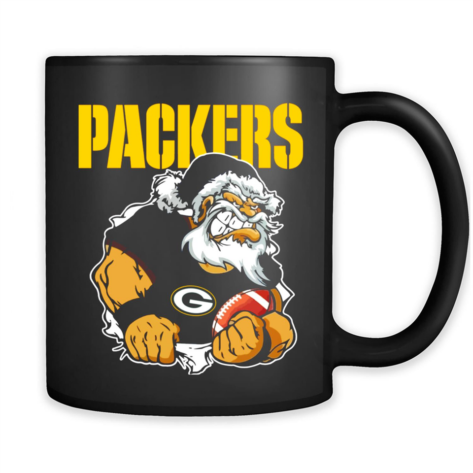 Grumpy Santa Claus Green Bay Packers Football Team PINGPONG
