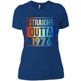 Retro Straight Outta 1976 42 Years Old - Ladies' Boyfriend T-Shirt
