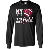 Arizona Cardinals Football My Heart is on that Field - Long Sleeve T-Shirt