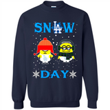Snow Day Shirt For Los Angeles Dodgers Vs Minion Fans pingpong