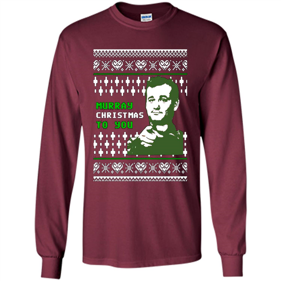 Murray Christmas to you ugly sweatshirt PINGPONG
