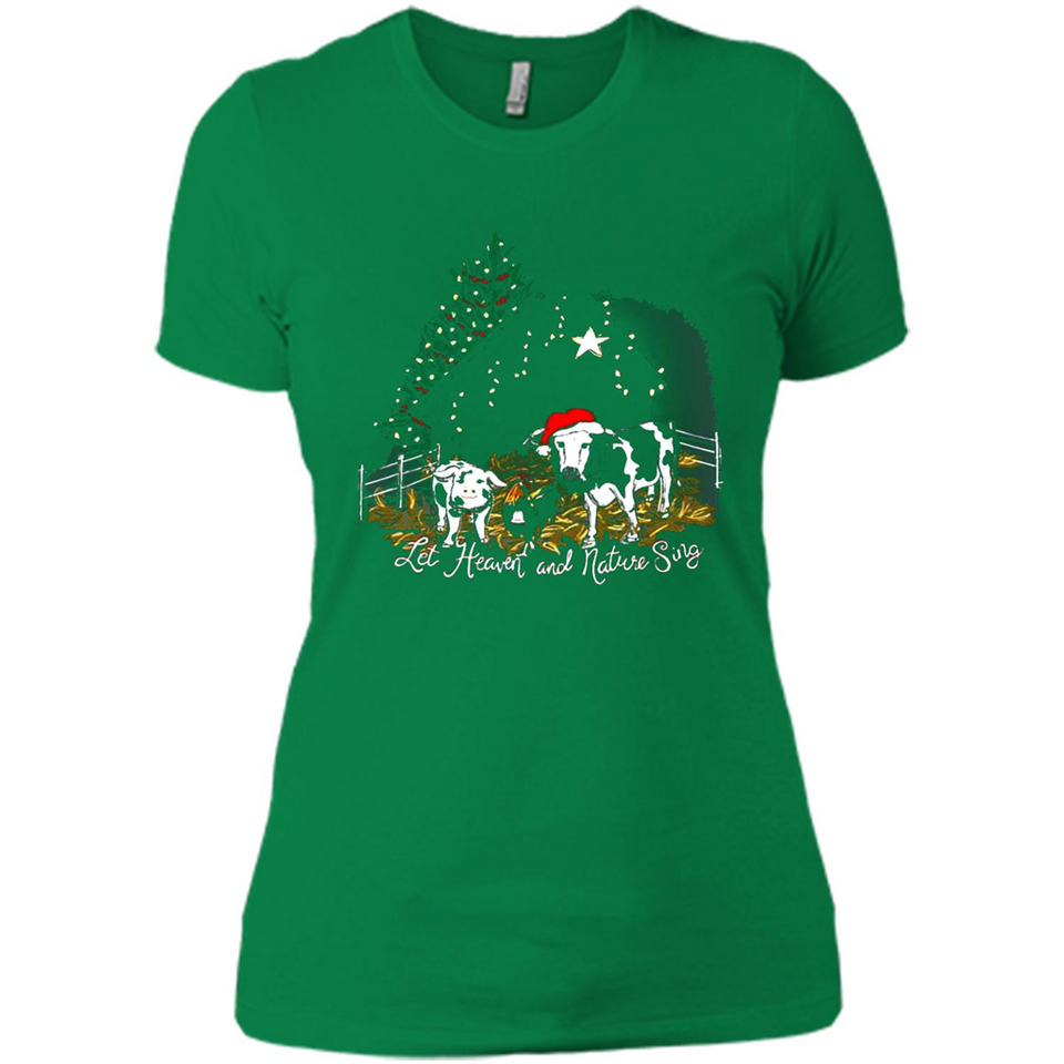 Let Heaven And Nature Sing Christmas Sweater PINGPONG - Ladies' Boyfriend T-Shirt