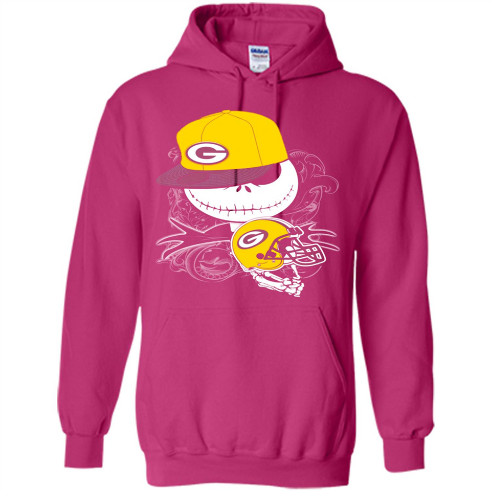 Jack Skellington The Nightmare Before Christmas-Packers Football - Hoodie