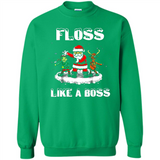 Floss Like A Boss Santa Flossing Dance Funny - Sweatshirt