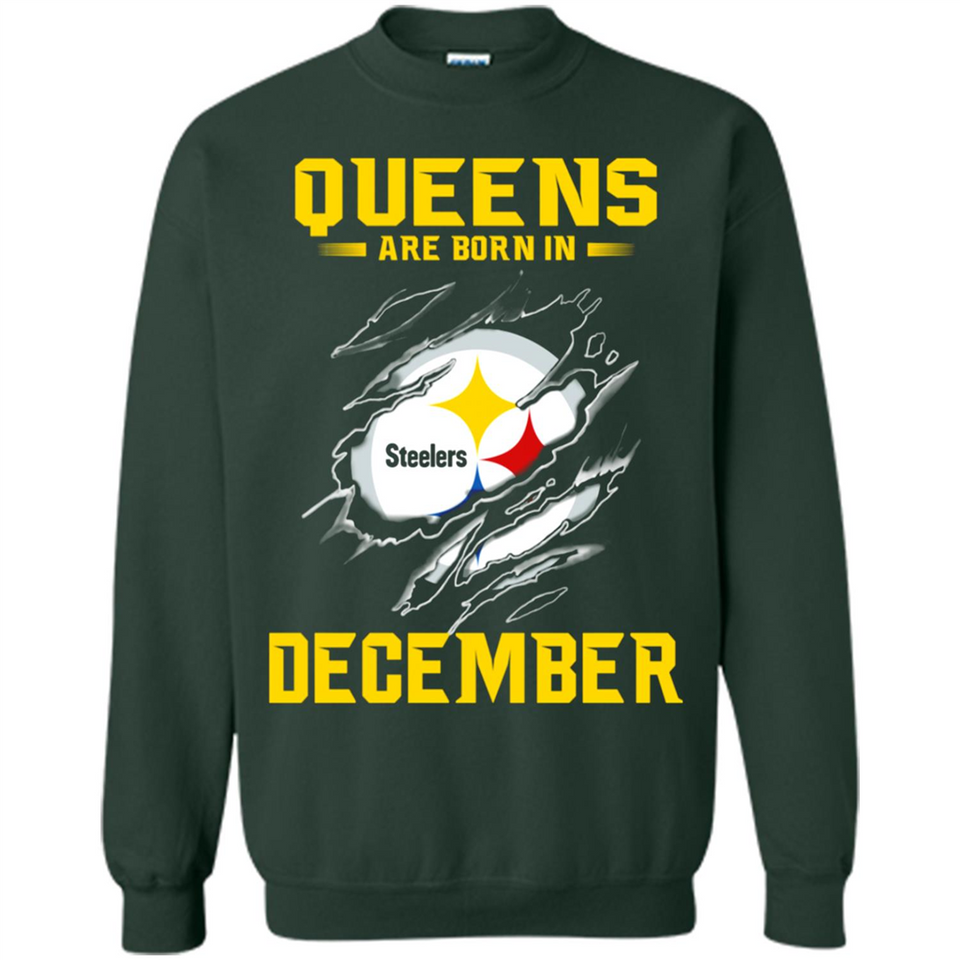 Queens Are Born In December - Pittsburgh Steelers Football - Sweatshirt