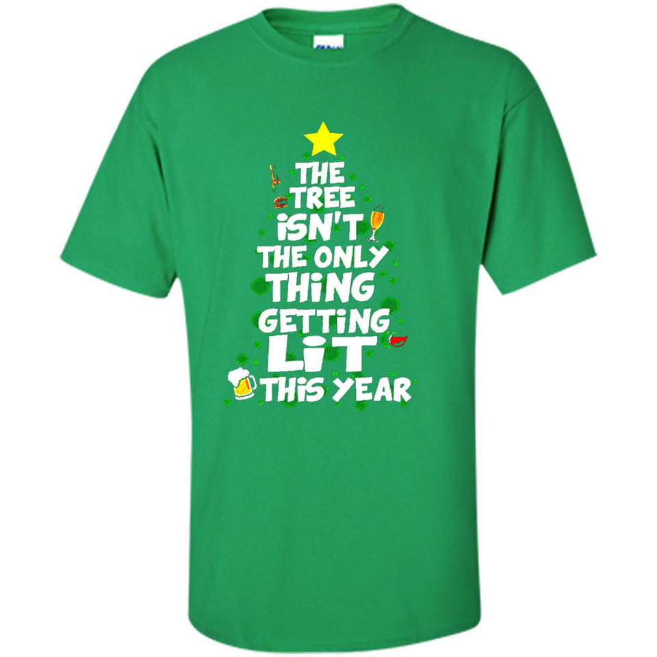 Funny Christmas Tree Drinking Sweatshirt Adult Boozy Festive - Shirt