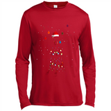 Doberman Santa Lights Christmas Dog Xmas Sweatshirt - Canvas Long Sleeve T-Shirt