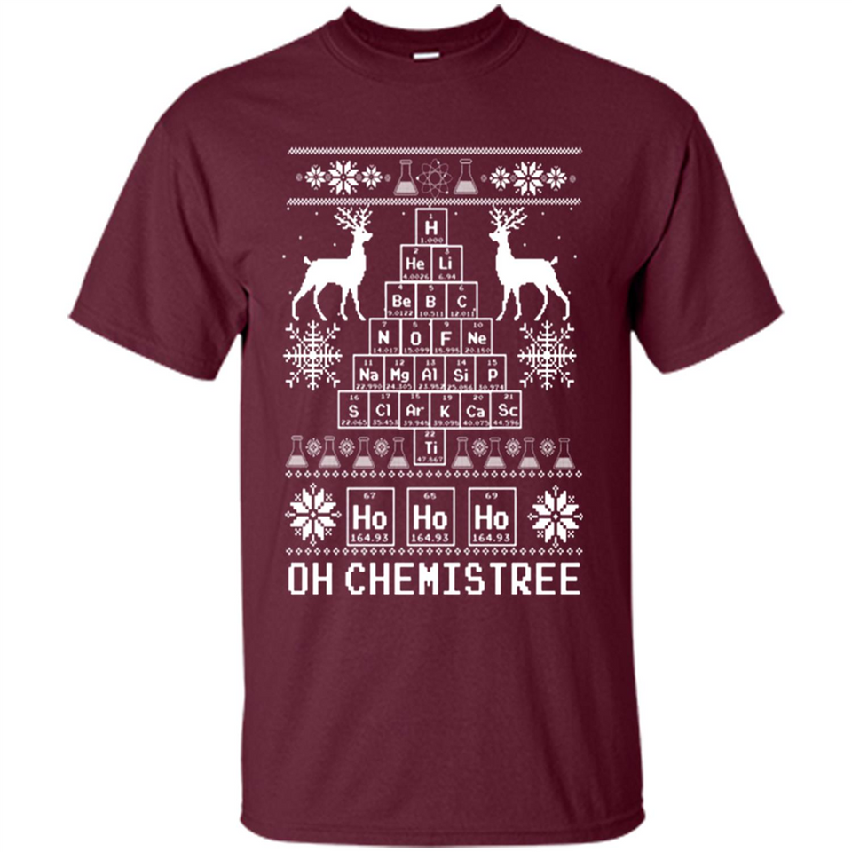 Oh Chemistry Tree Ugly Christmas Sweater - Shirt