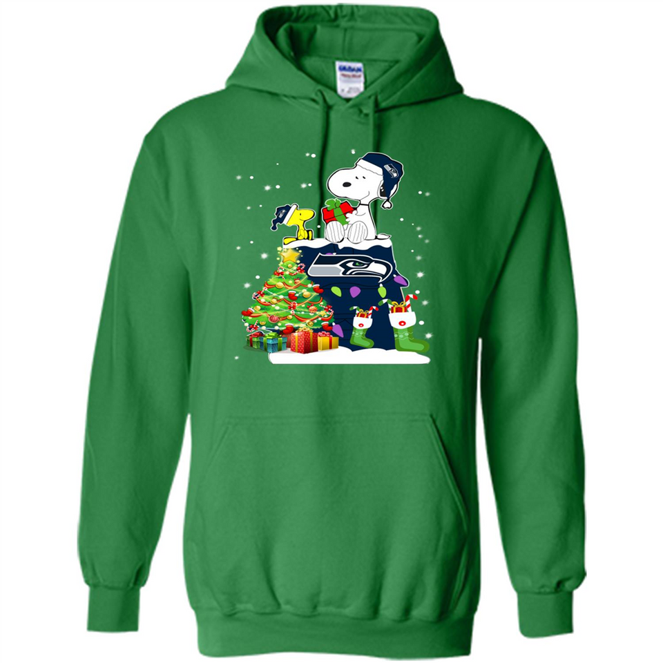 SEATTLE SEAHAWKS SNOOPY & WOODSTOCK CHRISTMAS