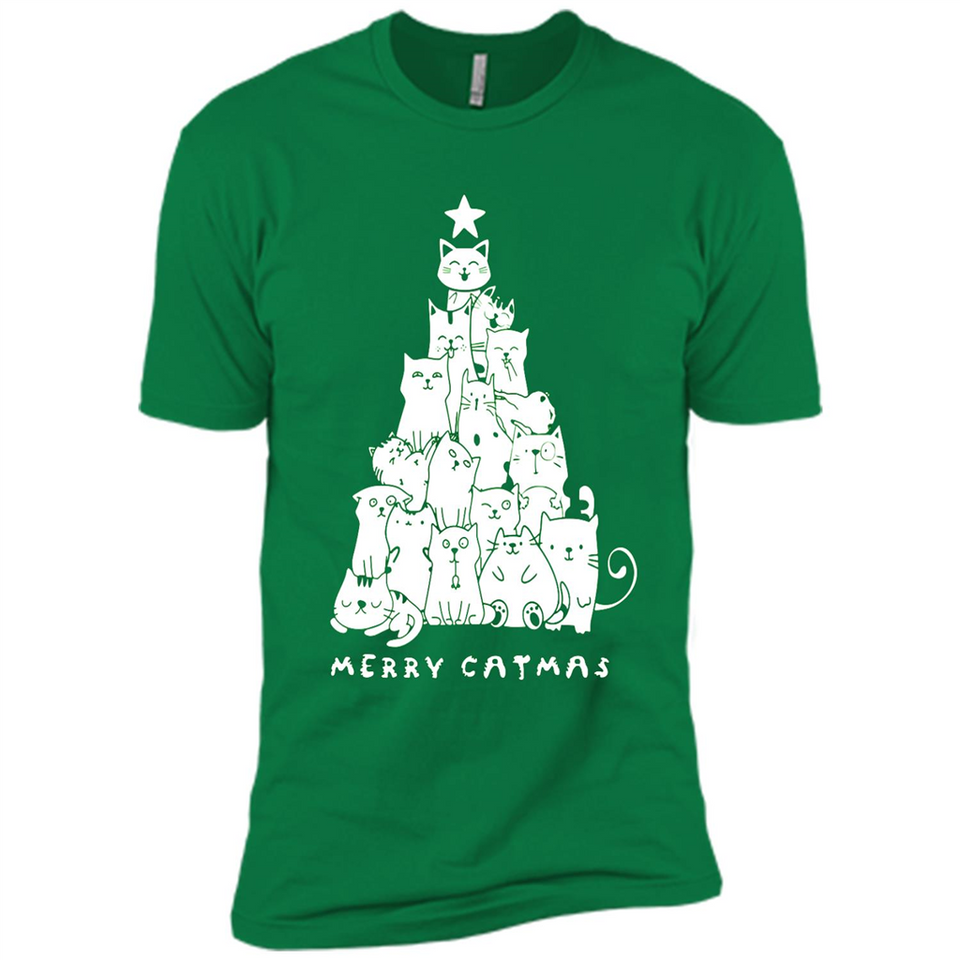 Merry Catmas - Merry Christmas Cat Lover Mug PINGPONG - Premium Short Sleeve T-Shirt