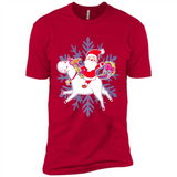 Unicorn And Santa Christmas 1 - Premium Short Sleeve T-Shirt