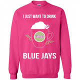 I Just Want To Drink Hot Chocolate & Watch Toronto Blue Jays Ugly Christmas Sweater PINGPONG
