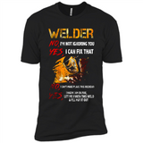Know I'm on fire let me finish this weld shirt Sweatshirt - Premium Short Sleeve T-Shirt