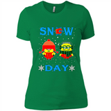 Snow Day Shirt For Calgary Flames Vs Minion Fans pingpong