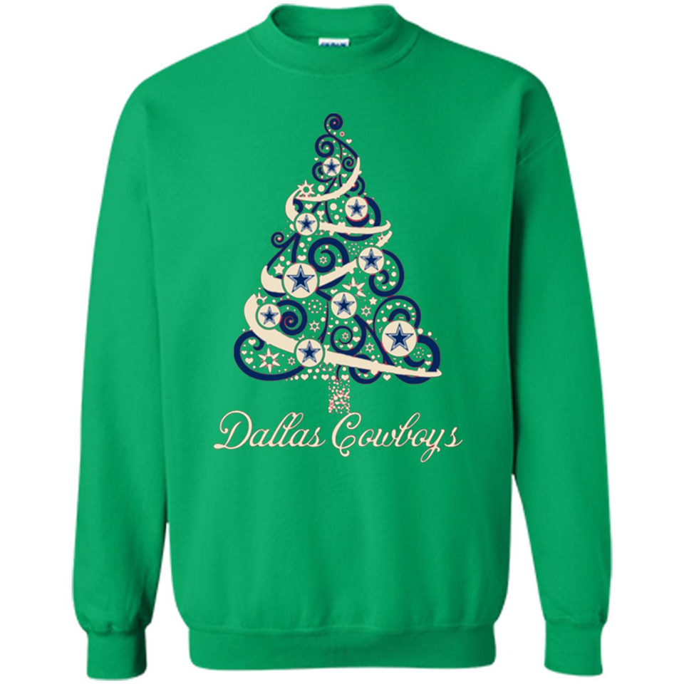 Dallas Cowboys NFL Football Team Logo Christmas Tree T-Shirt - Sweatshirt