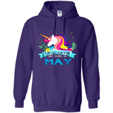 Unicorns are born in May Birthday Rainbow Gift Ladies Custom