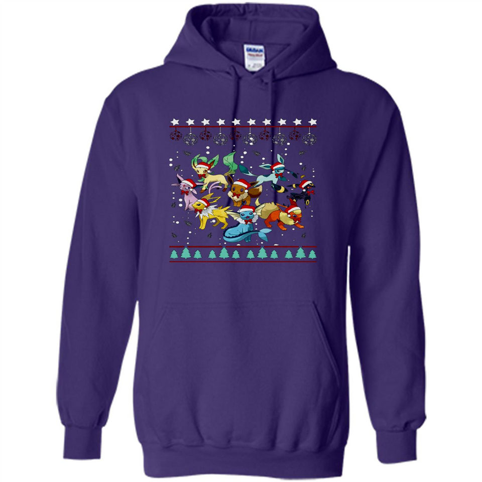 Pokemon Eeveelutions Ugly Christmas Sweater Perfect Christmas PINGPONG