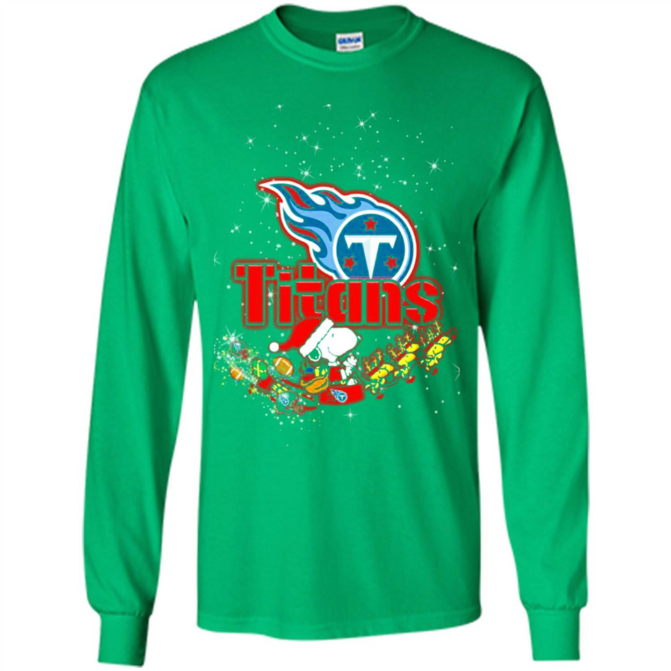 Snoopy Christmas Tennessee Titans - Long Sleeve T-Shirt