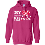 Alabama Crimson Football My Heart is on that Field - Hoodie