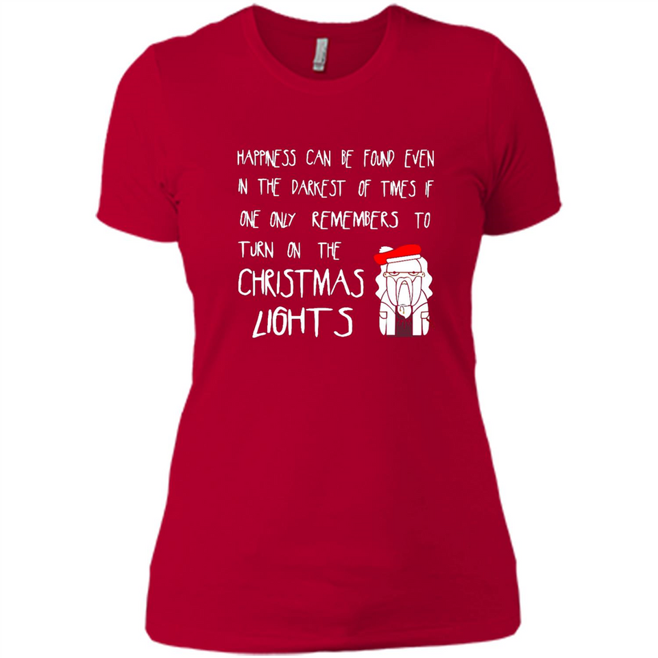 Christmas Ugly Sweater Christmas Lights - Ladies' Boyfriend T-Shirt