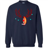 Football Christmas Shirt Reindeer Christmas Football Funny - Sweatshirt